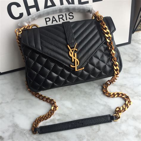 ysl college bag small|ysl black bag with chain.